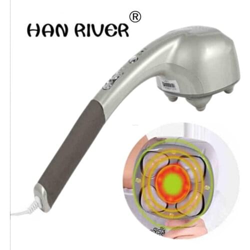 Senior 4 heads massager stick electric massager cervical spine Multi-function full-body vibratory massage hammer with neck waist