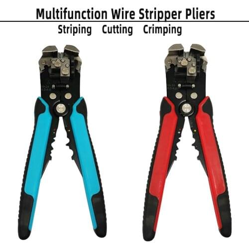 Multifunction virola crimper stripper cable cutter automatic wire stripping terminal 0.2-6.0m2 manual pliers tools