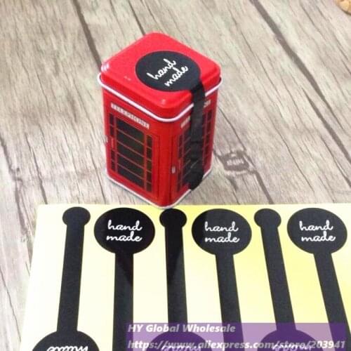 700pcs/lot Black Lollipop Adhesive Seal Sticker Gift handmade Label Stickers