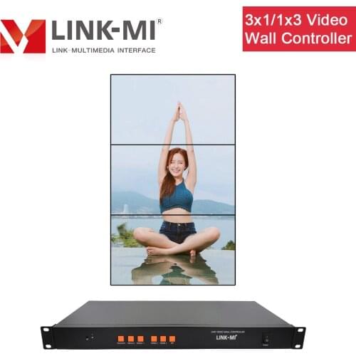 LINK-MI 1x3 3x1 Video Wall Controller 4K 1x2 2x1 multiple display modes