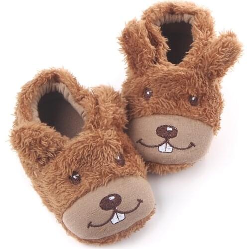 New Newborn Baby Girl Boy Kids Toddler Anti Slip Shoes Cartoon Slipper Floor Socks Boots Winter Warm Floor Socks