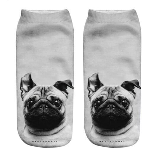 New HOT 3D Printing Women Socks Brand Sock Fashion Unisex Warm Christmas Socks Dog Meias Female Funny Ankle Femme Sock Sale 2021