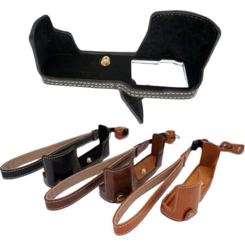 PU Camera Video Bag Case Suitable for Olympus E-M10 EM10 Half Body Base Grip