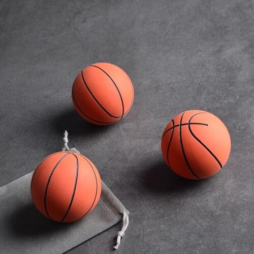 Koteta Basketball Rubber Bouncy Ball Indoor Sports Bouncing Ball for Adult Children Ball Keychain Pendant for Boy Christmas Gift