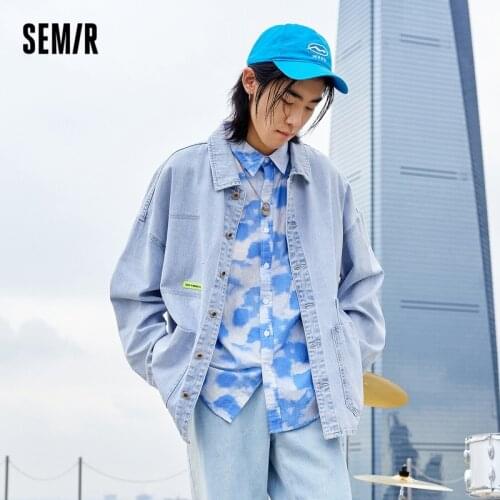 SEMIR Long Sleeve Shirt Men Port Fashion Brand Loose Clothes 2021 Autumn New MenS Fashion Ins Korean Shirt
