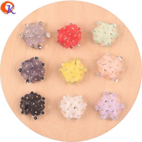 Cordial Design 20Pcs 30*31MM Jewelry Accessories/Hand Made/DIY Seed Bead Charms/Flower Shape/Jewelry Making/Earring Findings