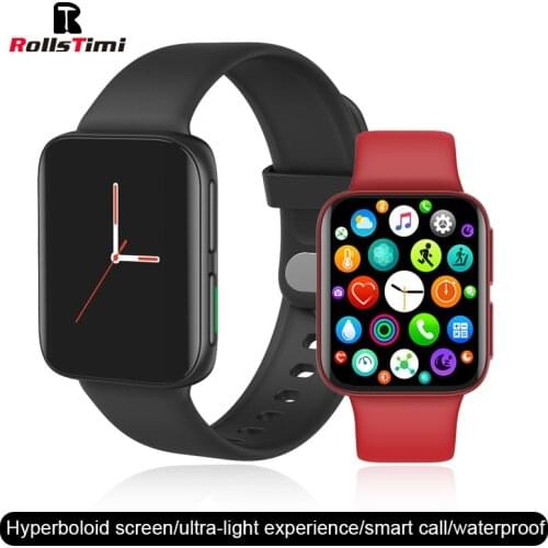 Rollstimi men women smart watch Simplicity arc full touch screen waterproof fitness call alarm clock smart bracelet Android IOS
