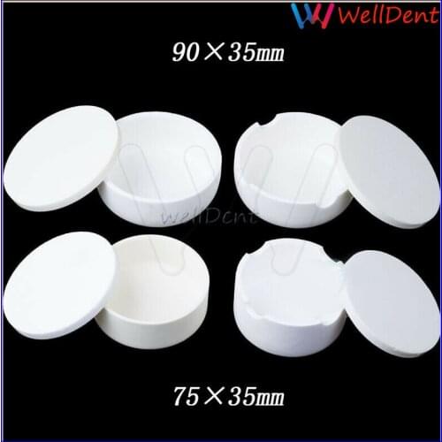 1pc Dental Crucible Crucible With Lid Flosser With Cover High Purity Zirconia Crowns Sintered Crucible Dental Instrument Lab