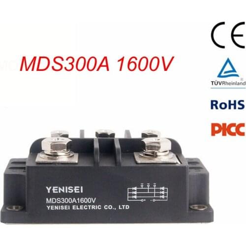 Three Phase Diod Bridge Rectifier MDS300A 1600V for DC Power of Apparatus Input Rectificate Power of PWM Frequency Converter