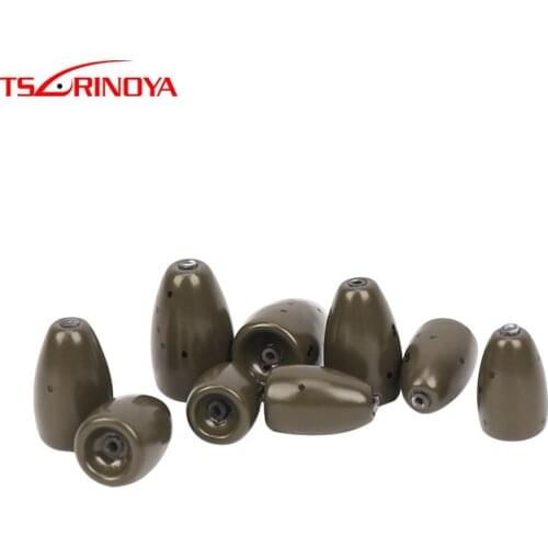 TSURINOYA Tungsten Steel Bullet Fishing Weight 3.5g/5.3g/7g Fishing Sinker For Texas Rig with Hose Fishing Tool Pesca Acesories