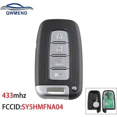 BHKEY SY5HMFNA04 Smart Car Key for KIA K2 K5 Rio Optima Sorento Mohave/ HYUNDAI I30 I45 Ix35 Genesis Equus 433MHz