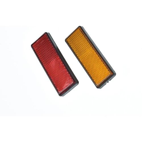 Back Reflective Board Mountain Bicycle Rack Tail Safety Warning Lamp Cycling Bike Rear Reflector Light Red Orange