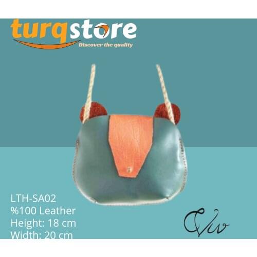 Handmade Leather Green Satchel