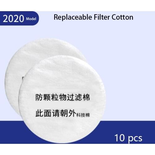 20pcs Filter Cotton Suitable For Single Filter Gas Mask Dust/gas Protection Spray Pesticide Formaldehyde Protection Bandage Mask
