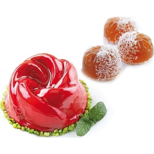 6 Holes Silicone Mold Chocolate Jelly Pudding Donuts Making Form Pan Chiffon Cake Baking Moulds Cake Decoration Tool