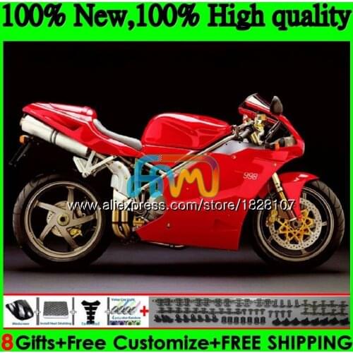 748 853 For DUCATI 916 996 94 95 96 97 98 99 02 71BS.19 998 S R 1994 Red silvery 1995 1996 1997 1998 1999 00 2001 2002 Fairing