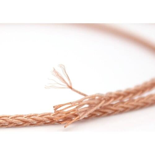 Free shipping 3.28ft/1M 16 cores OCC Copper Upgrade Headphone cable Audio HIFI DIY Speaker Signal line