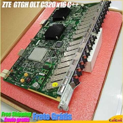 Free shipping GTGH 16 ports GPON board GTGH with 16 C++ SFP for ZTE OLT C320 C300 GTGHG GTGHK