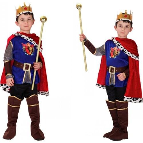 Halloween Cosplay Kids Prince Costume Boy The King Costumes Children Fantasia European Royalty Clothing for Party Cosplay 89