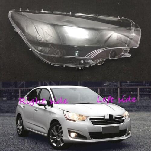 For Citroen C4L 2012 2013 2014 205 Car Headlight cover Headlamp Lens Auto Shell Cover