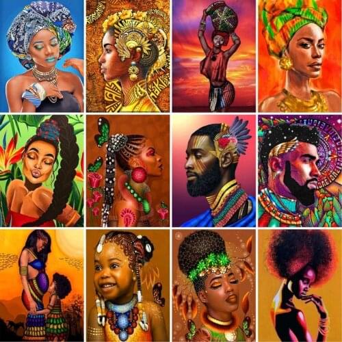 GATYZTORY Frame Women Diy Painting By Numbers Kits For Adults Wall Art Canvas Painting Handpainted Coloring By Numbers For Diy A