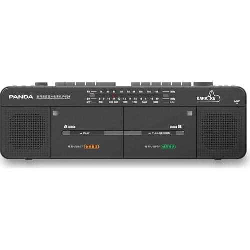 PANDA F-539 Double Tape Campus Radio Students Learning Foreign Language Karaoke Tpeater Cassette Recorder