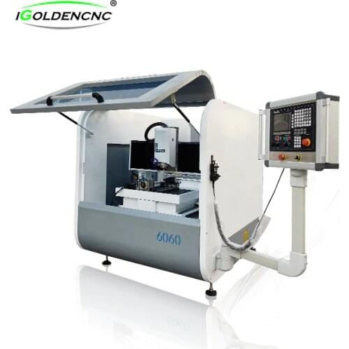 Small Mini Milling Machine Engraver CNC Router 6060 6090 Woodworking Machinery with Auto Tool Changer Storage