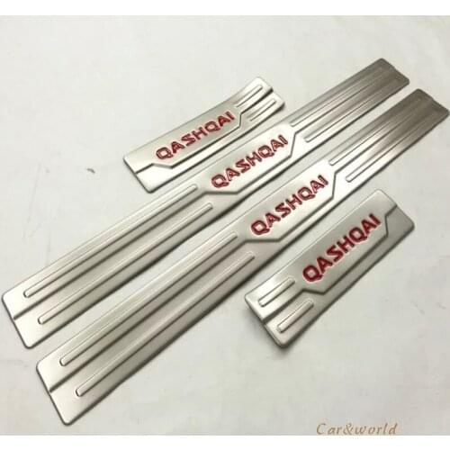 Door sill scuff plate Cover For Nissan Qashqai J11 2016 2017 2018 Welcome Pedal Panel Protector Trims Stainless Car Accessories