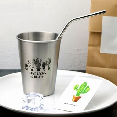 Stainless Steel Pint Cups Metal Cups For Drinking Made of Food Grade Quality Shatterproof