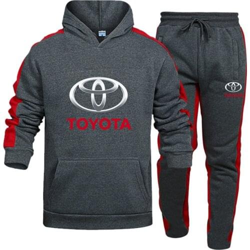 2021 New Tracksuit Toyota Car Logo Printed Men Hoodie Suit Sweatshirt&Pant Sportswear Running Breathable Warm Men Women Clothing