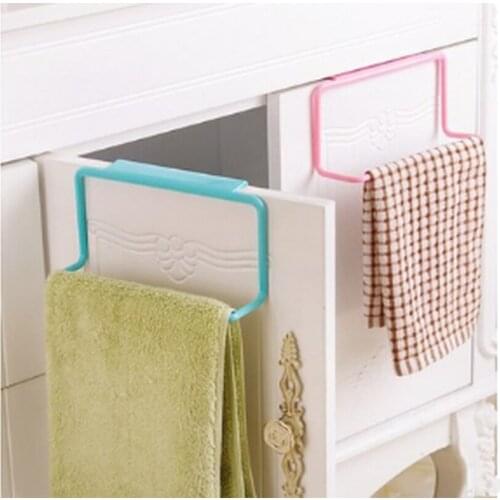 New Kitchen Organizer Towel Rack Hanging Holder Bathroom Cabinet Cupboard Hanger Shelf For Kitchen Supplies Accessories