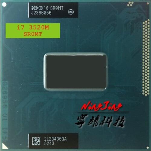 Intel Core i7-3520M i7 3520M SR0MT 2.9 GHz Dual-Core Quad-Thread CPU Processor 4M 35W Socket G2 / rPGA988B