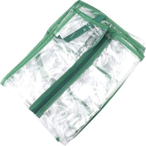 2021 New 2/3/4/5 Tier Greenhouse PVC Cover wih Roll-Up Zipper Door Plant Grow Bags Foldable Transparent Tent Planting Supplies