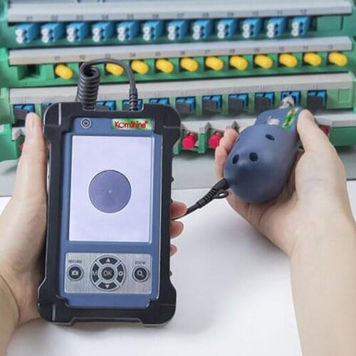 Handheld high-precision optical fiber end face detector fiber optic microscope 400 times end face magnifying glass detector