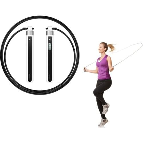 T20L Smart Rope with APP Data Analysis USB Rechargeable Skipping Rope Jump Ropes for Adults Kids Exercise for Gym Sports Fitness