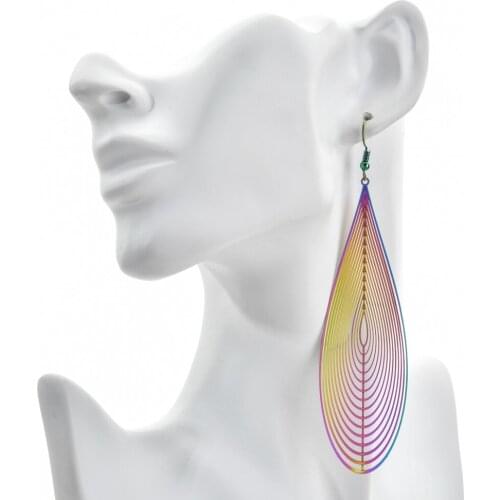 Korean retro tassels long stainless steel earrings 2019 fashion temperament womens jewelry earrings ER-385