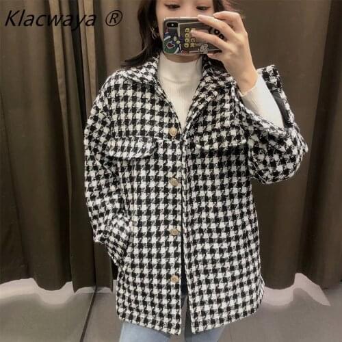 Woman Jacket Mujer Chaqueta Femme Veste Carreaux Giacca Donna Cuadros Kobieta Kurtka Zimowa Damska Plaid Winter Coat Kadın Ceket