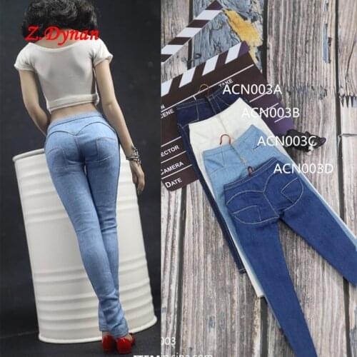 ACNTOYS ACN003 1/6 Scale Female Girl Woman Womens Tight Denim Pants Accessory for 12 Inches Body Action Figure