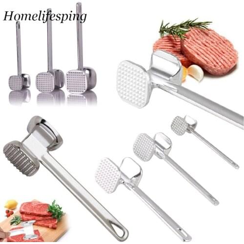 1Pcs Kitchen Gadgets Multifunction Meat Hammer Two Sides Loose Tenderizers Portable Steak Pork Tools Aluminum Alloy Meat Tools