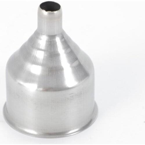 1pcs Stainless Steel Canning Funnel Silver Welding Long-mouth Funnel Hopper Filter Leak Wide-Mouth Can For Oil Wine Kitchen Tool