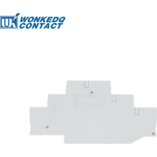 10Pcs D-PT2.5-3L End Cover For PT 2.5-3L 3 Level Connector Wire Electrical Din Rail Terminal Block Accessories Barrier Plate