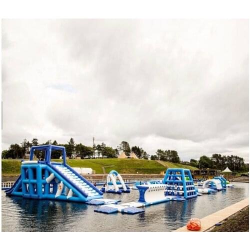 2021 Hi BOUNCIA New Inflatable Floating Obstacle / Inflatable Floating Water Park Games For Adults With free shipping