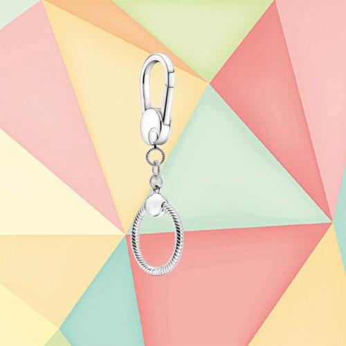 2021 Autumn New Style 925 Sterling Silver Moments Small Handbag Charm Keychain, Fashion Luxury Brand Gift