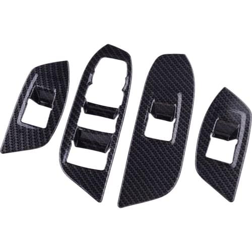 4Pcs/Set Car Chrome Window Switch Cover Trim Panel LHD ABS Fit For Chevrolet Equinox 3rd 2018 2019