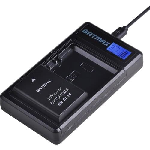 EN-EL14 EN-EL14a en el14 Battery+LCD Dual Charger for Nikon P7800,P7700,P7100,P7000,D5600,D5500,D5300,D5200,D5100,D3200,D3300