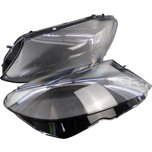Cars Front Lampshade Headlight Headlamp Len Lampcover Cover For W205 C180 C200 C280