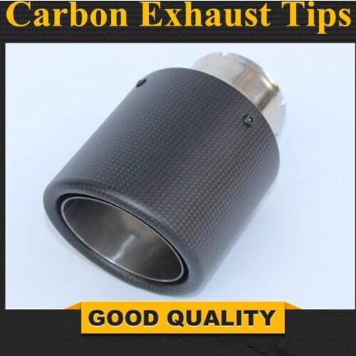 Free Shipping: 1PC Car Styling Stainless Steel Muffler End Pipe Exhaust Pipe Muffler For Universal Carbon Exhaust Tips