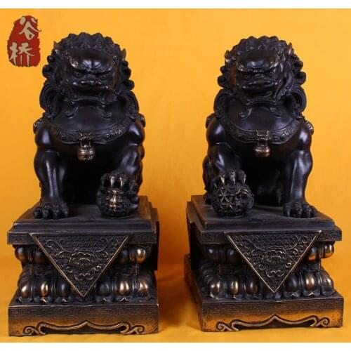 Bronze sculpture, lion crafts decoration bronze lion bronze sculpture, decoration