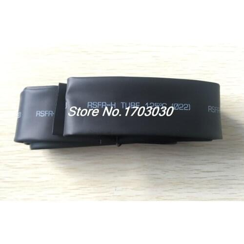 Black 22mm Diameter Polyolefin 2:1 Halogen-Free Heat Shrink Tubing 2M