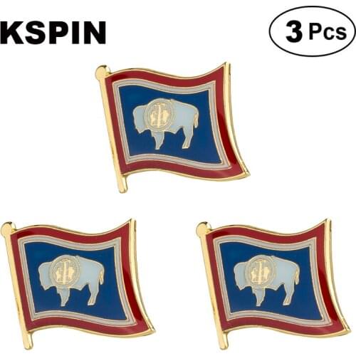 U.S.A Wyoming Lapel Pin Brooches Pins Flag badge Brooch Badges